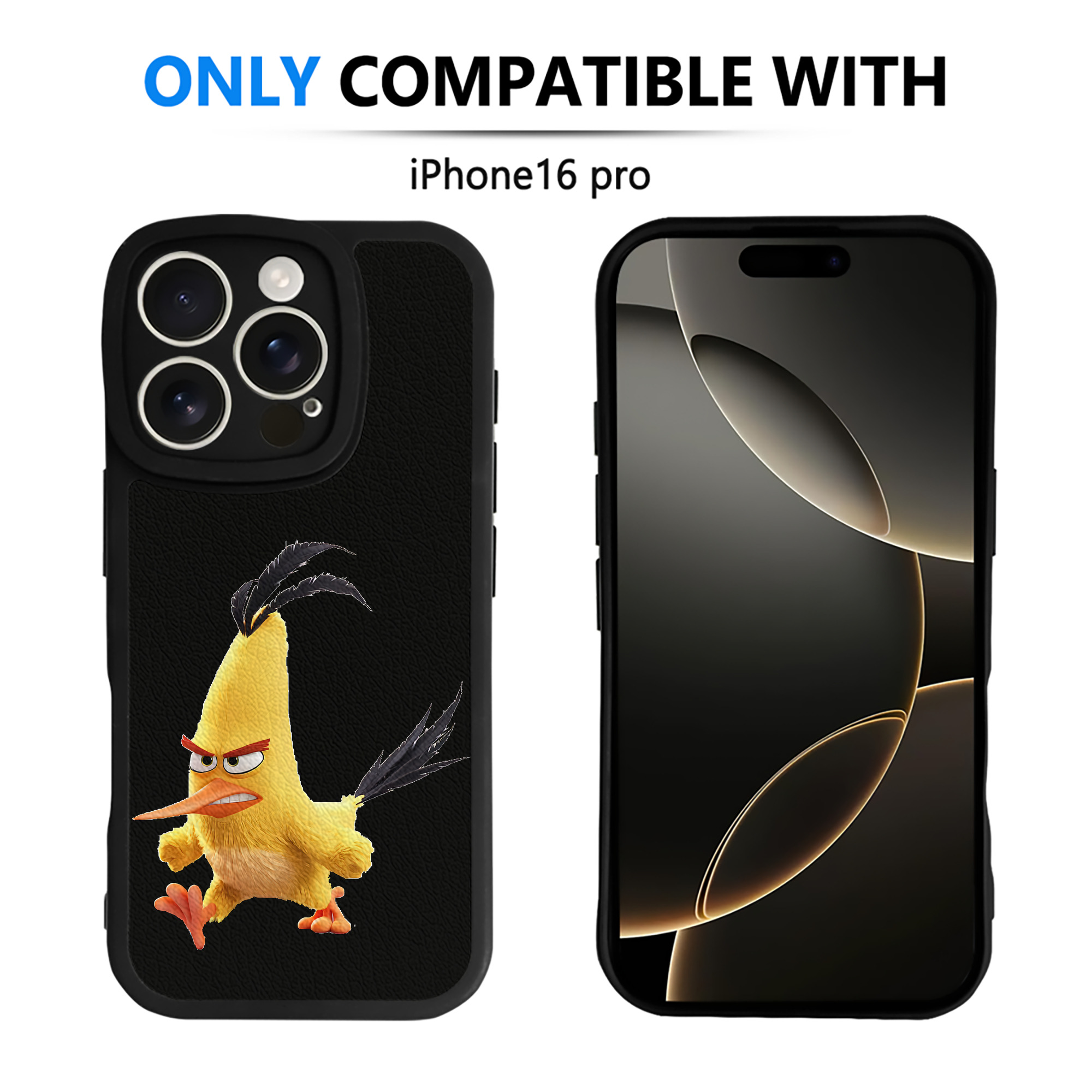 （画像用） Angry Birds アングリーバード 【iPhone 16シリーズ対応】シリコンスマホケース（レザー調） 材質：シリコン
